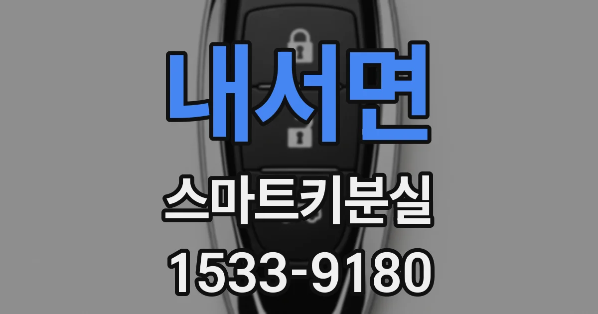 내서면 스마트키분실