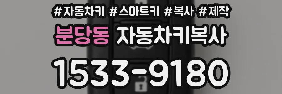 분당동 자동차키복사
