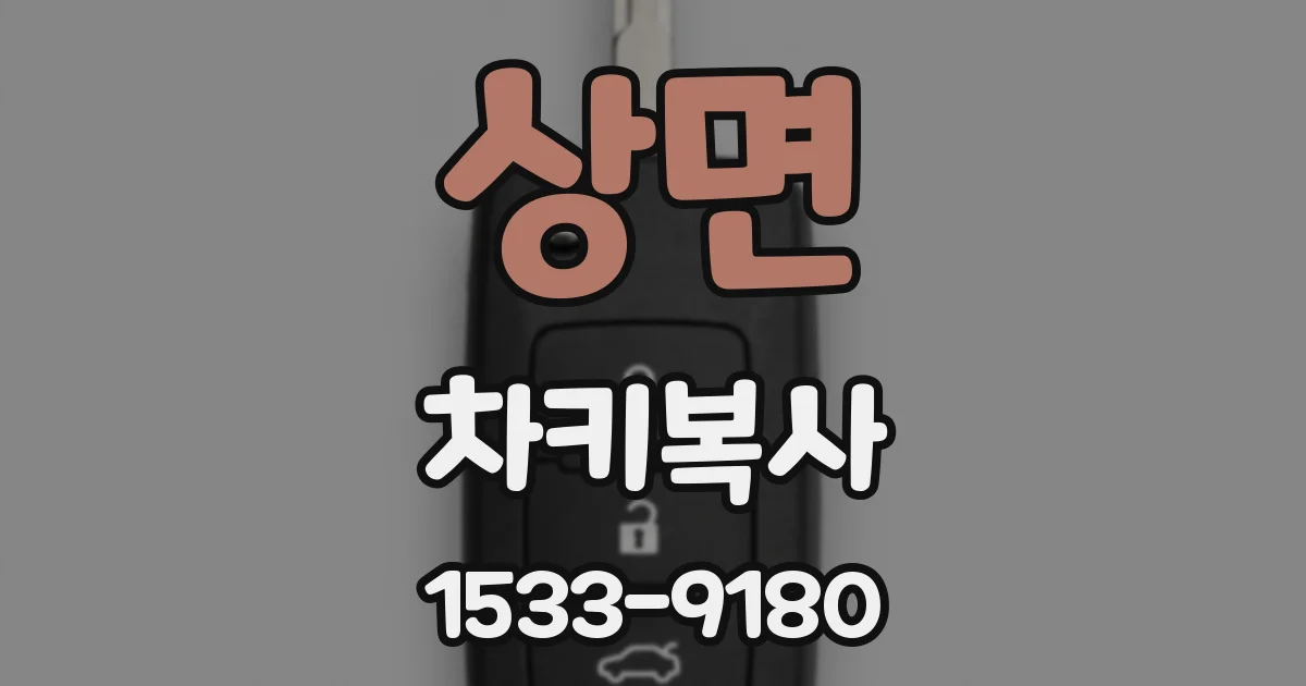 상면 차키복사