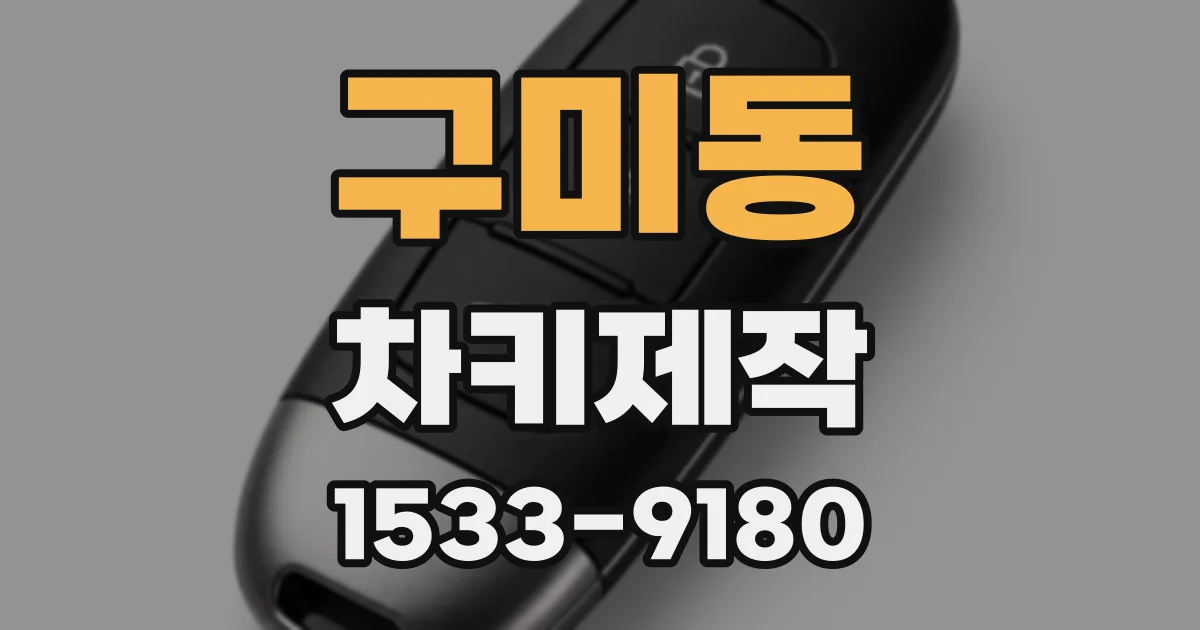 구미동 차키제작