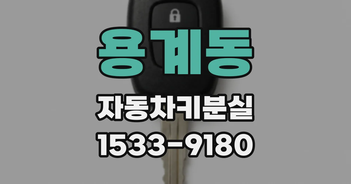 용계동 자동차키분실