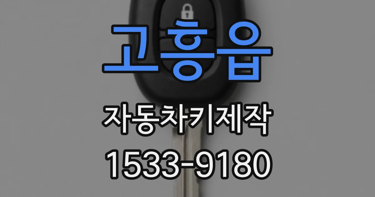 고흥읍 자동차키제작