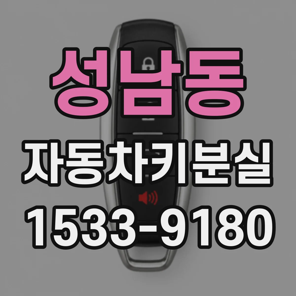 성남동 자동차키분실