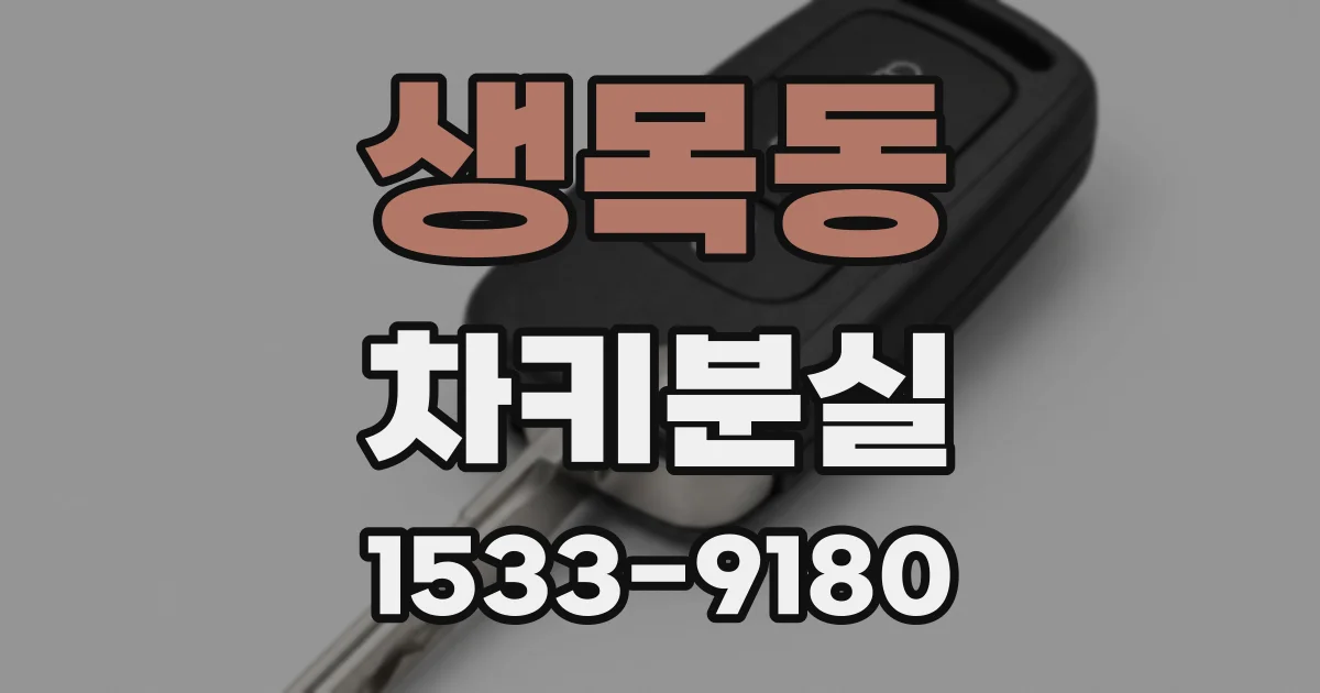 생목동 차키분실