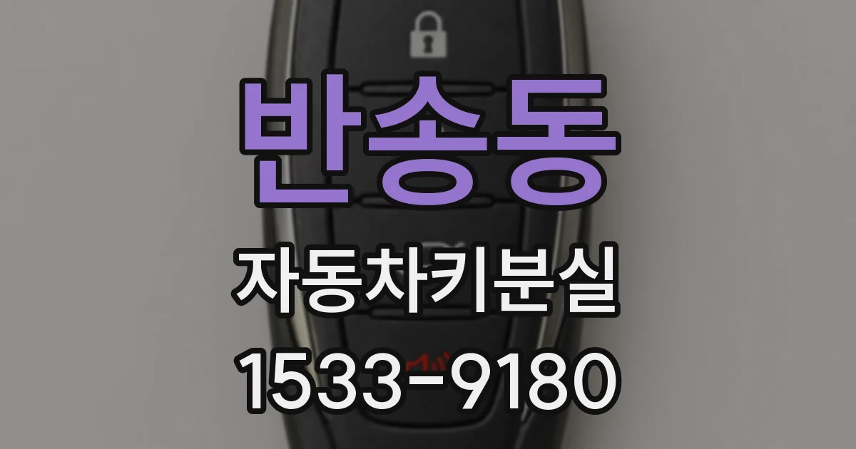 반송동 자동차키분실