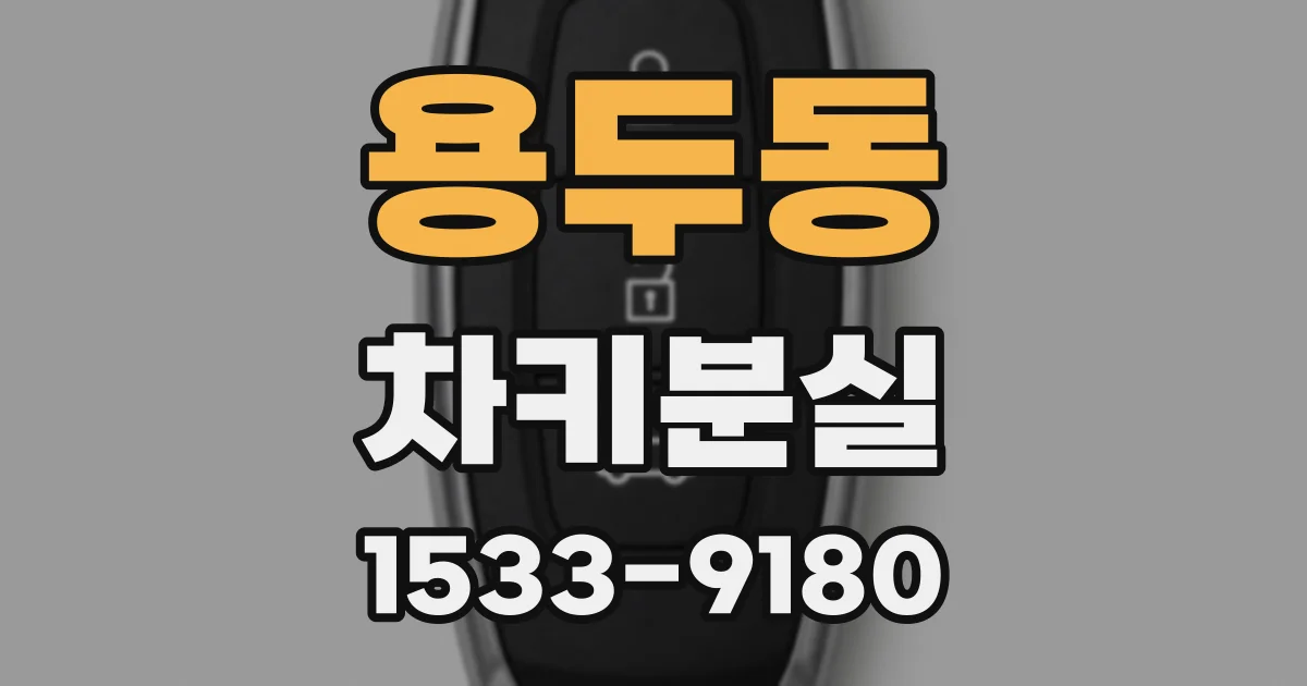 용두동 차키분실