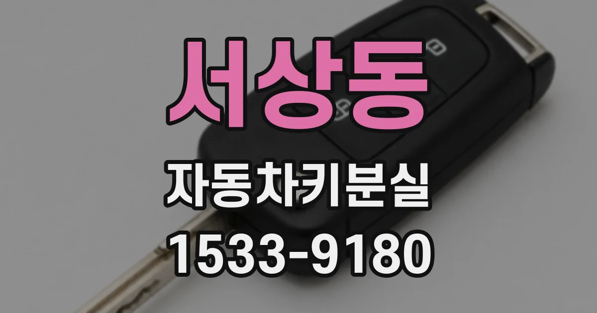 서상동 자동차키분실