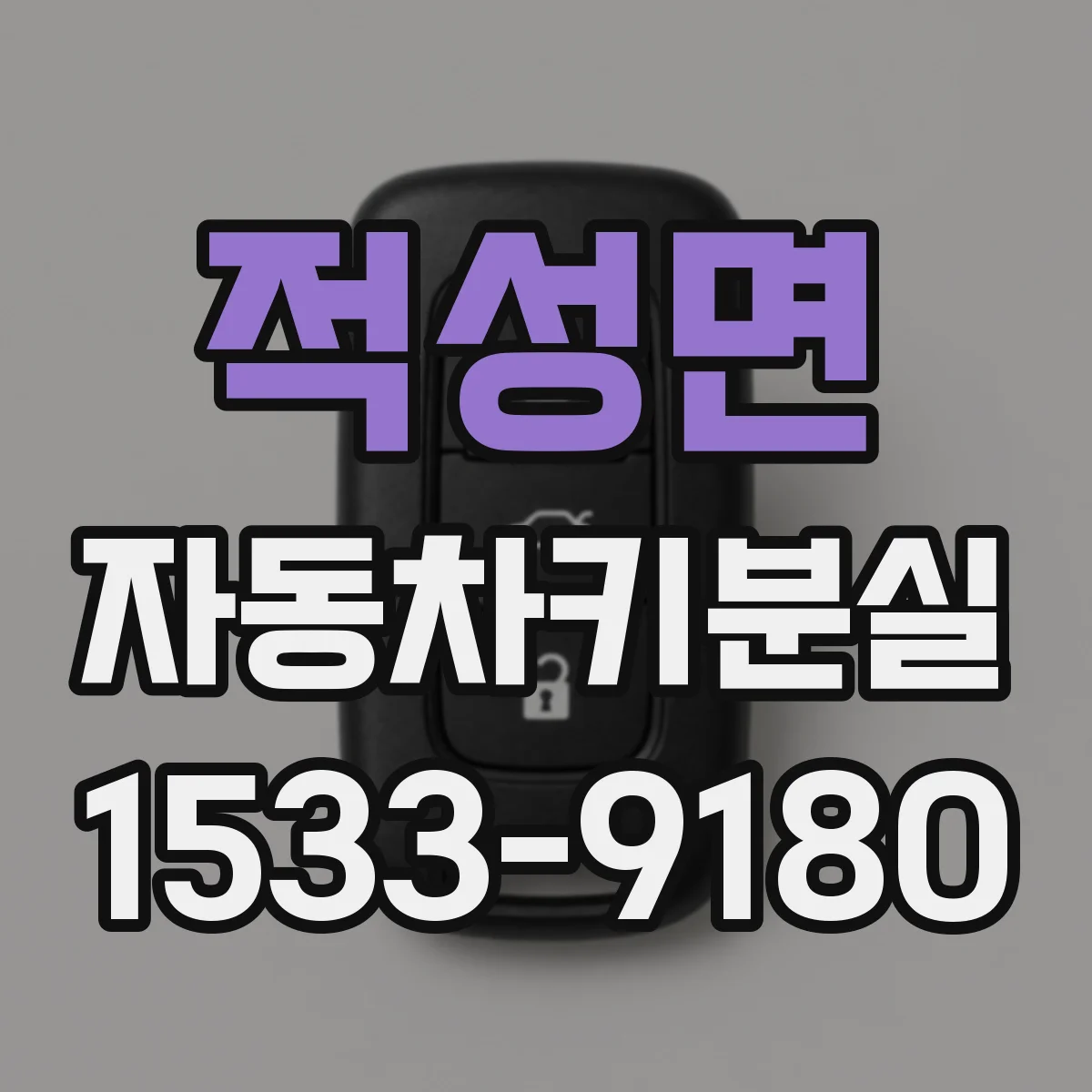 적성면 자동차키분실