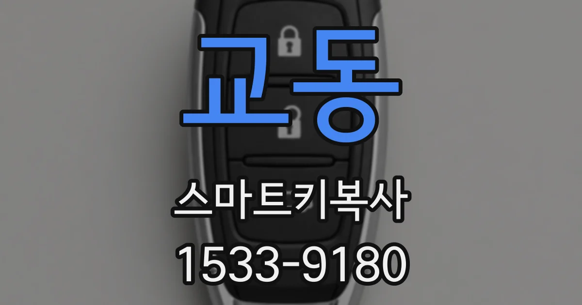 교동 스마트키복사