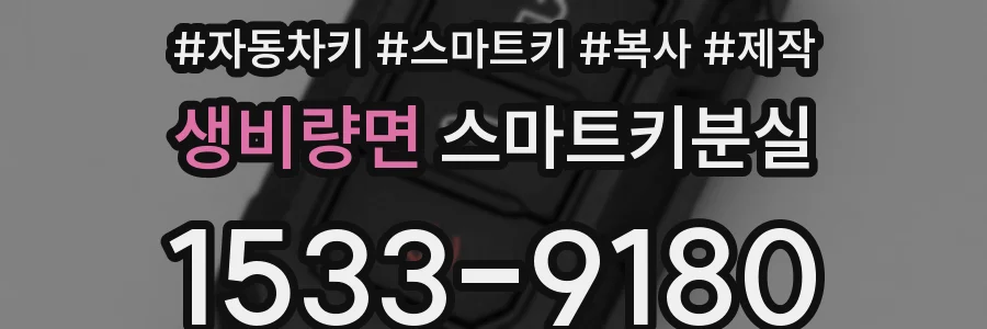 생비량면 스마트키분실