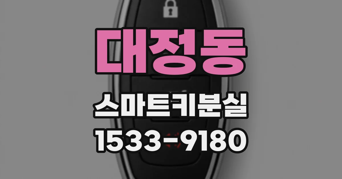 대정동 스마트키분실