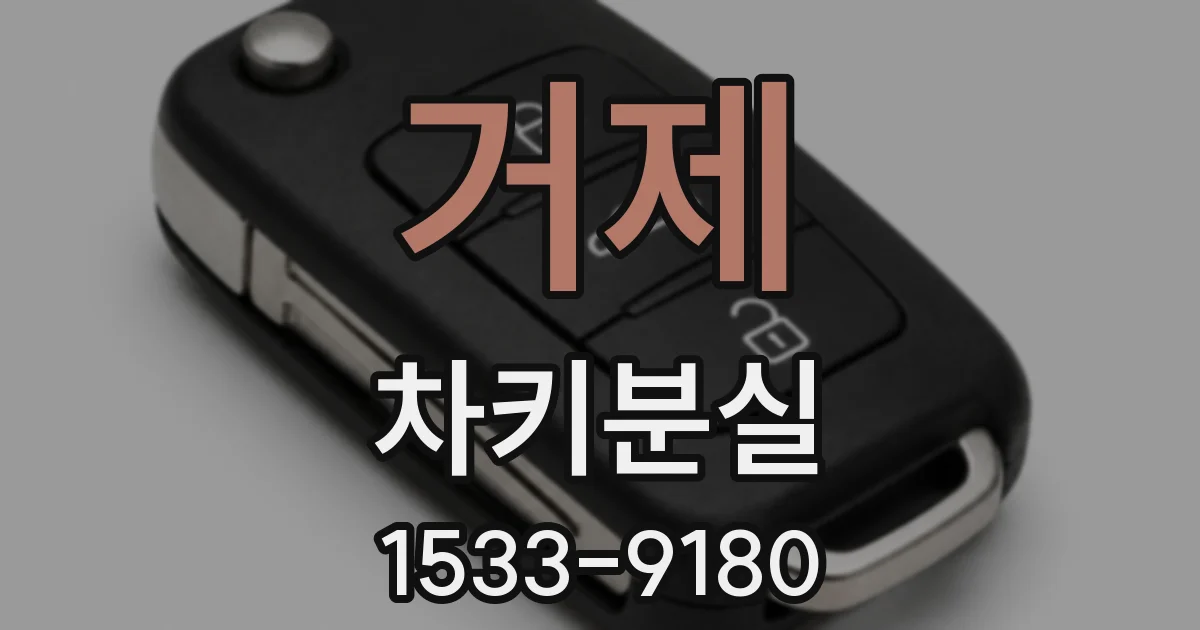 거제 차키분실