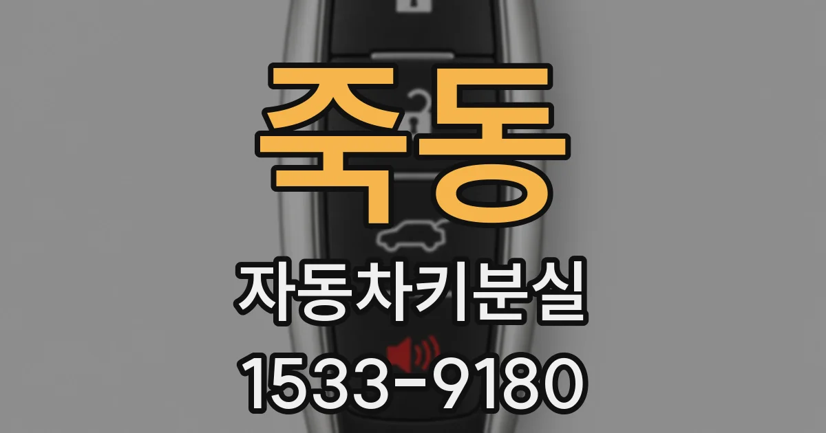 죽동 자동차키분실