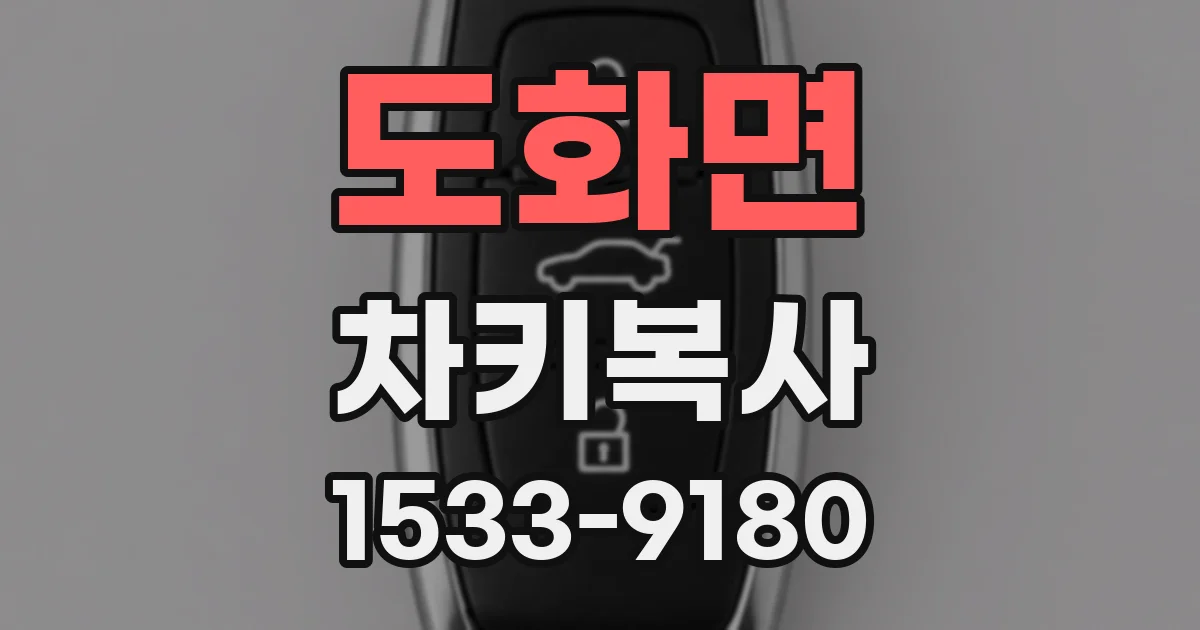 도화면 차키복사