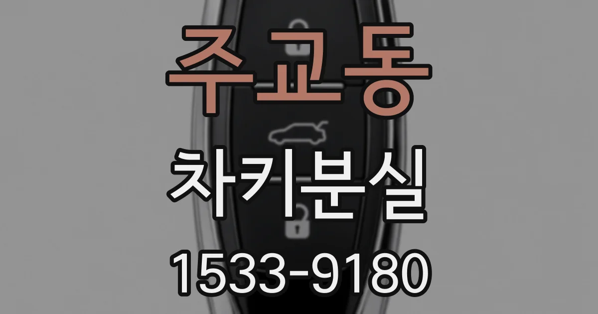 주교동 차키분실