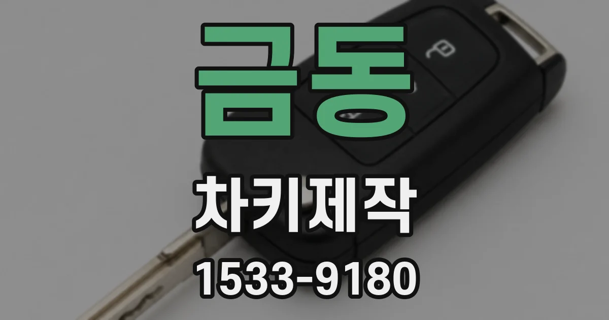 금동 차키제작
