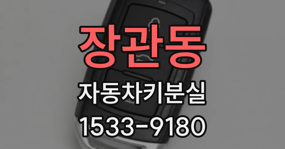 장관동 자동차키분실