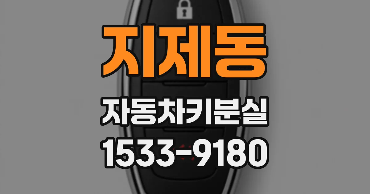 지제동 자동차키분실