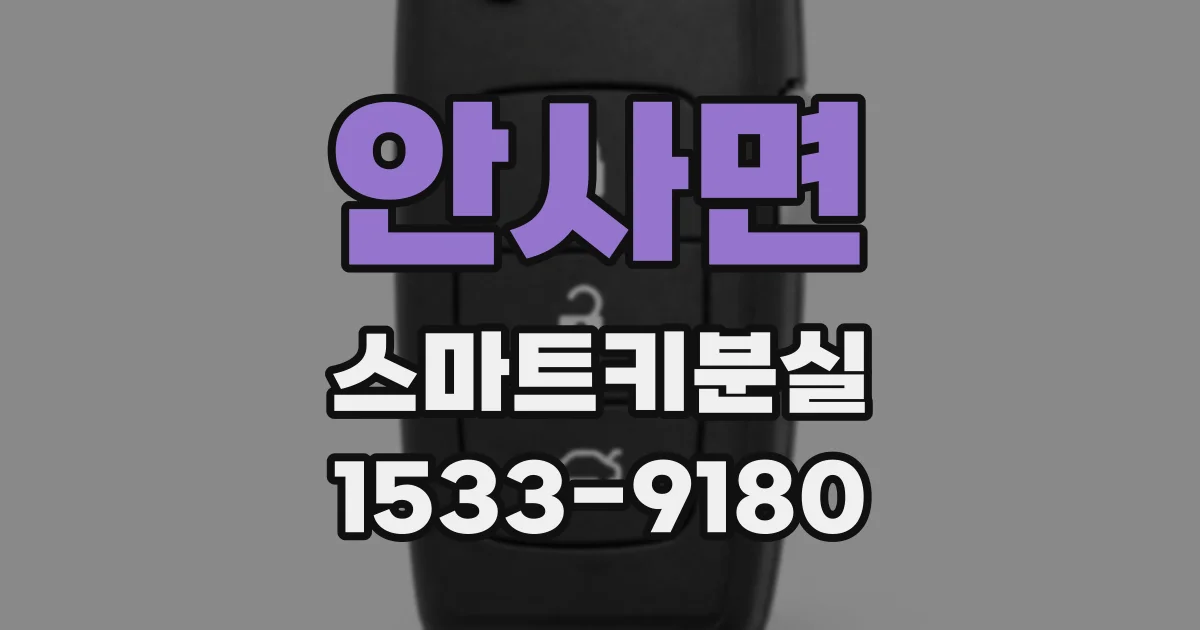 안사면 스마트키분실