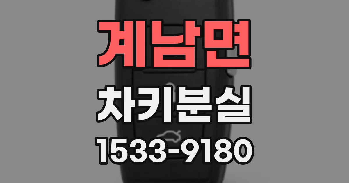 계남면 차키분실