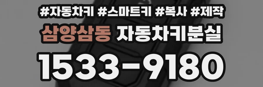 삼양삼동 자동차키분실