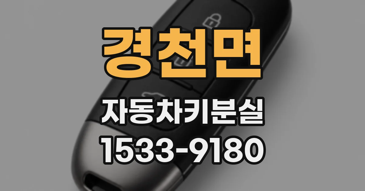 경천면 자동차키분실