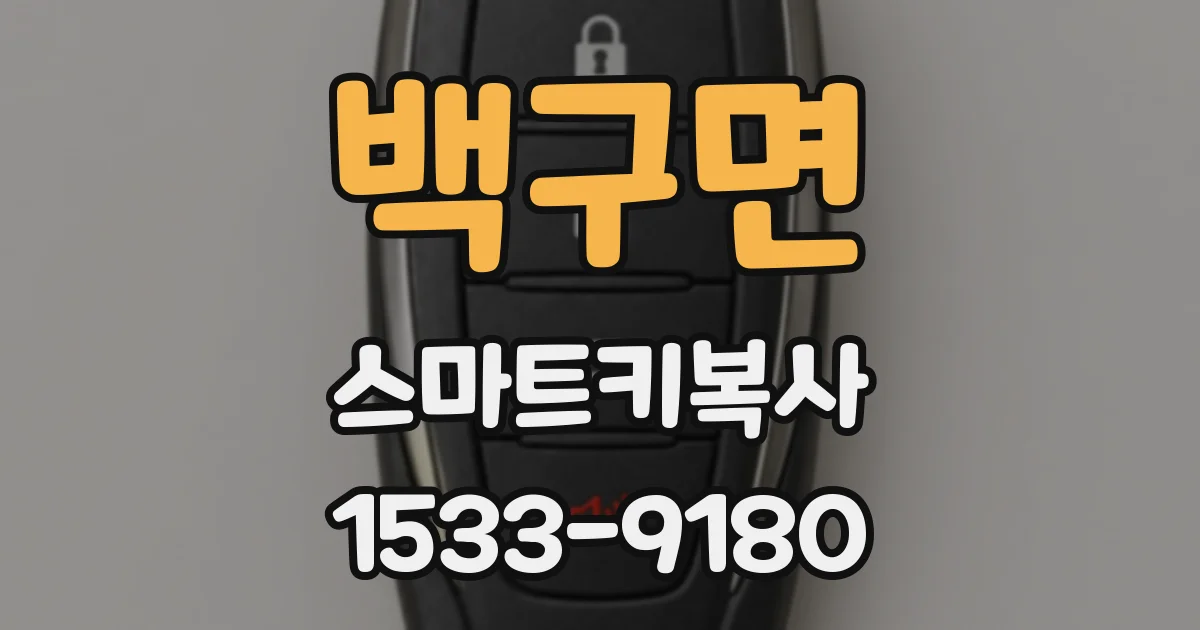 백구면 스마트키복사