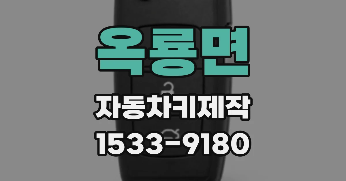 옥룡면 자동차키제작