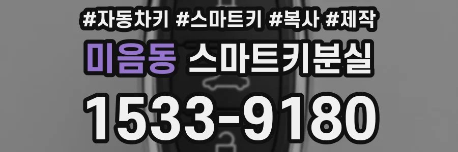 미음동 스마트키분실