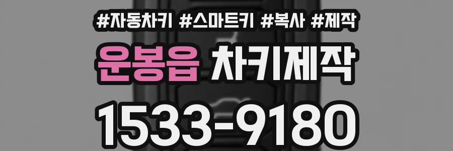 운봉읍 차키제작