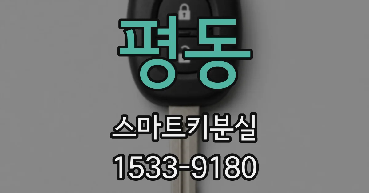 평동 스마트키분실