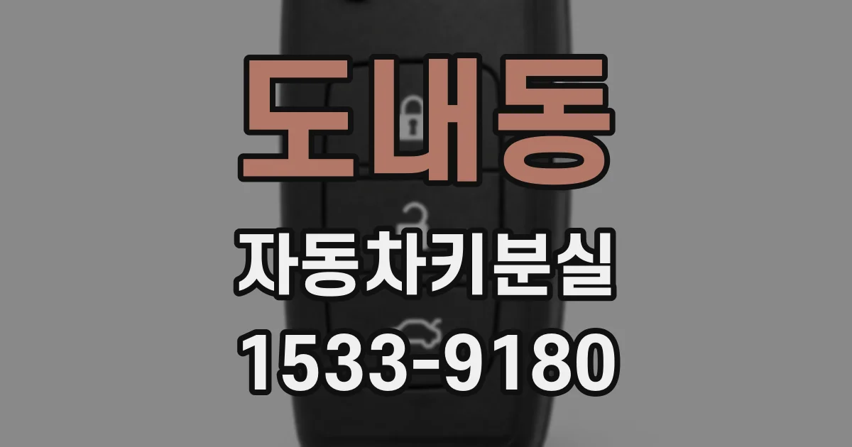 도내동 자동차키분실
