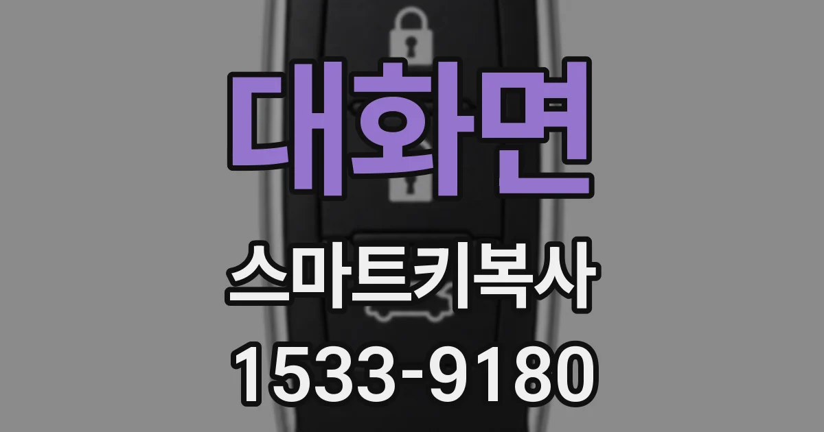 대화면 스마트키복사