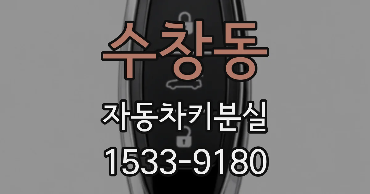 수창동 자동차키분실