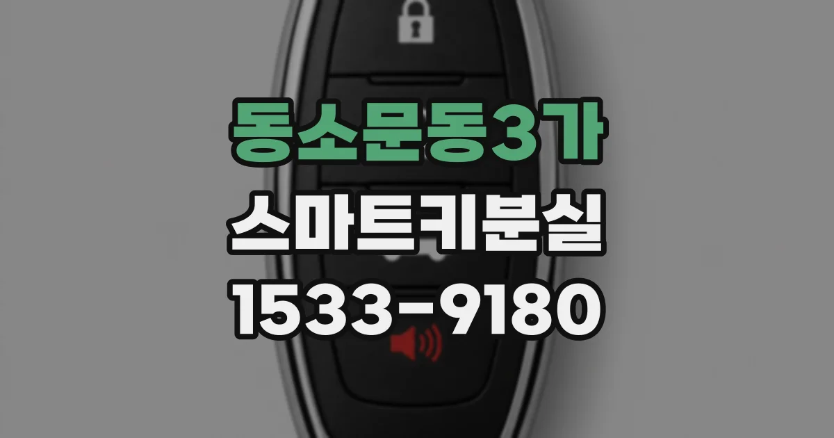 동소문동3가 스마트키분실