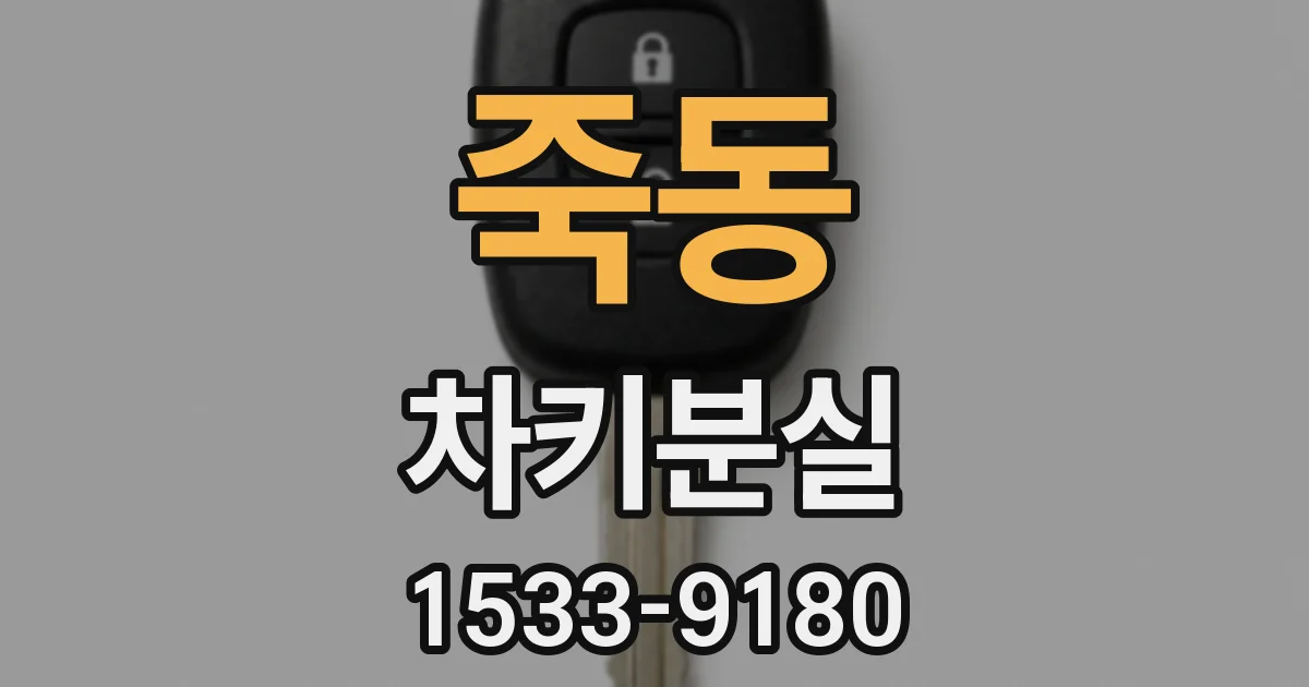 죽동 차키분실