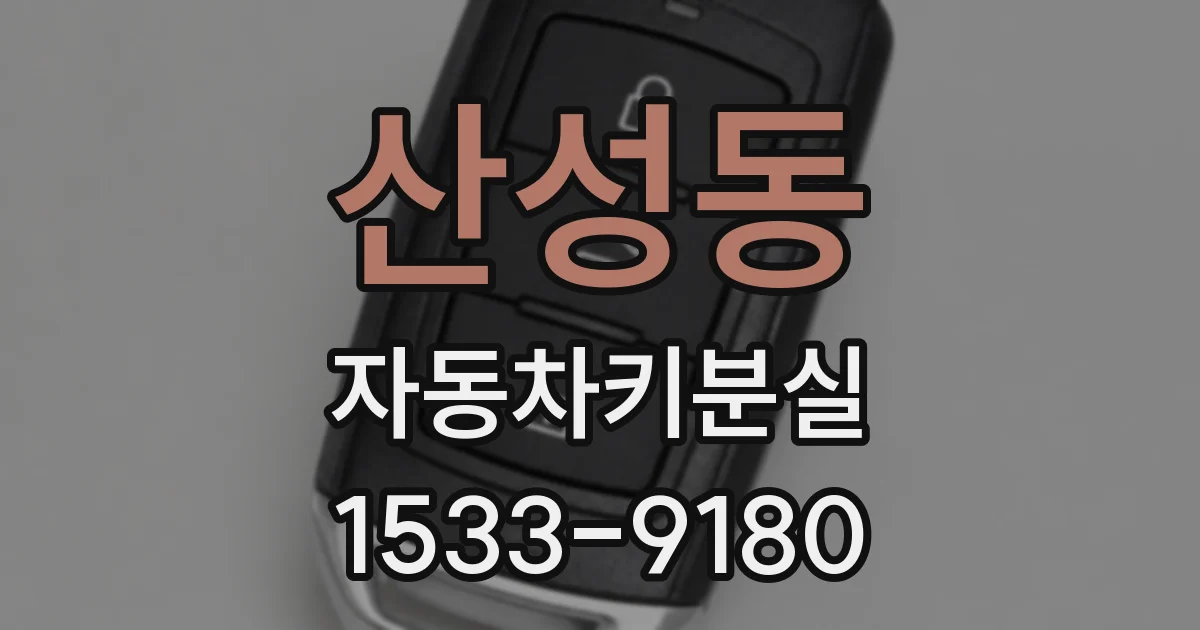 산성동 자동차키분실