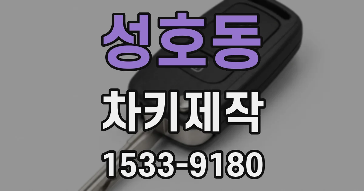 성호동 차키제작
