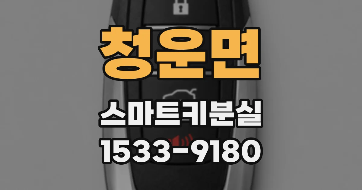 청운면 스마트키분실