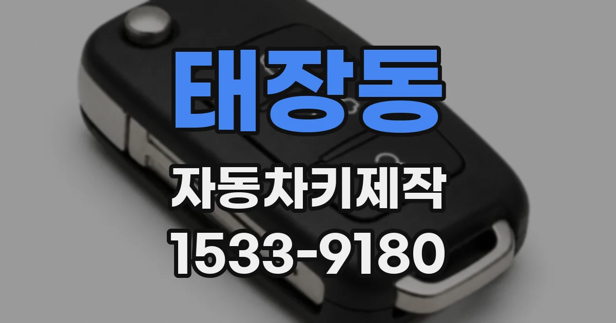 태장동 자동차키제작