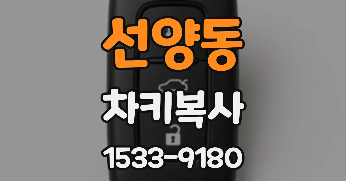 선양동 차키복사