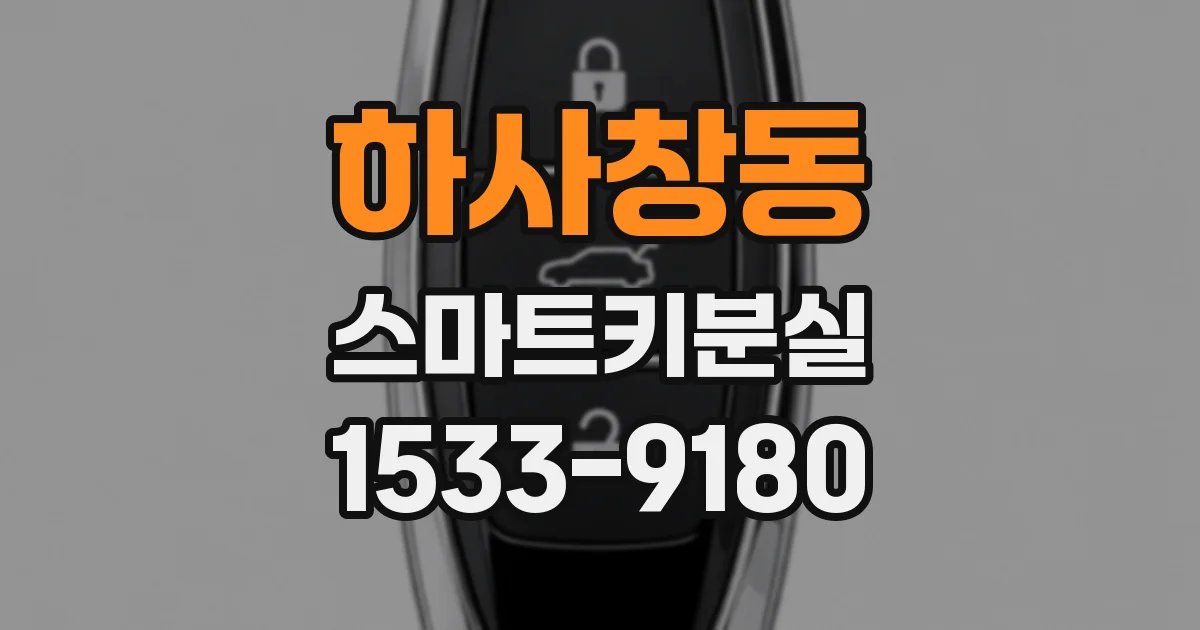 하사창동 스마트키분실