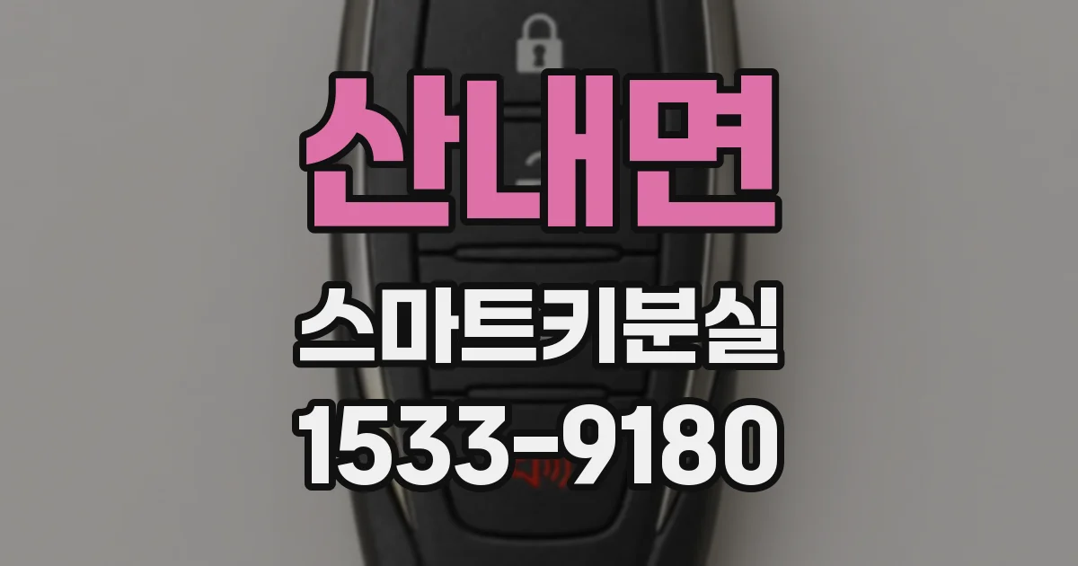 산내면 스마트키분실