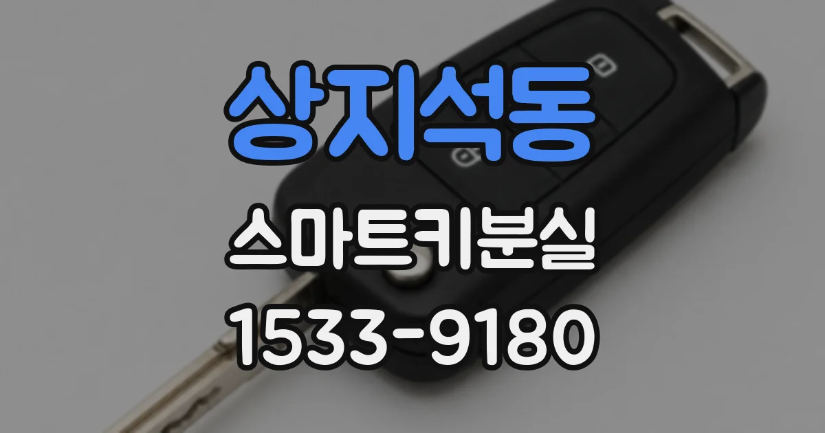 상지석동 스마트키분실