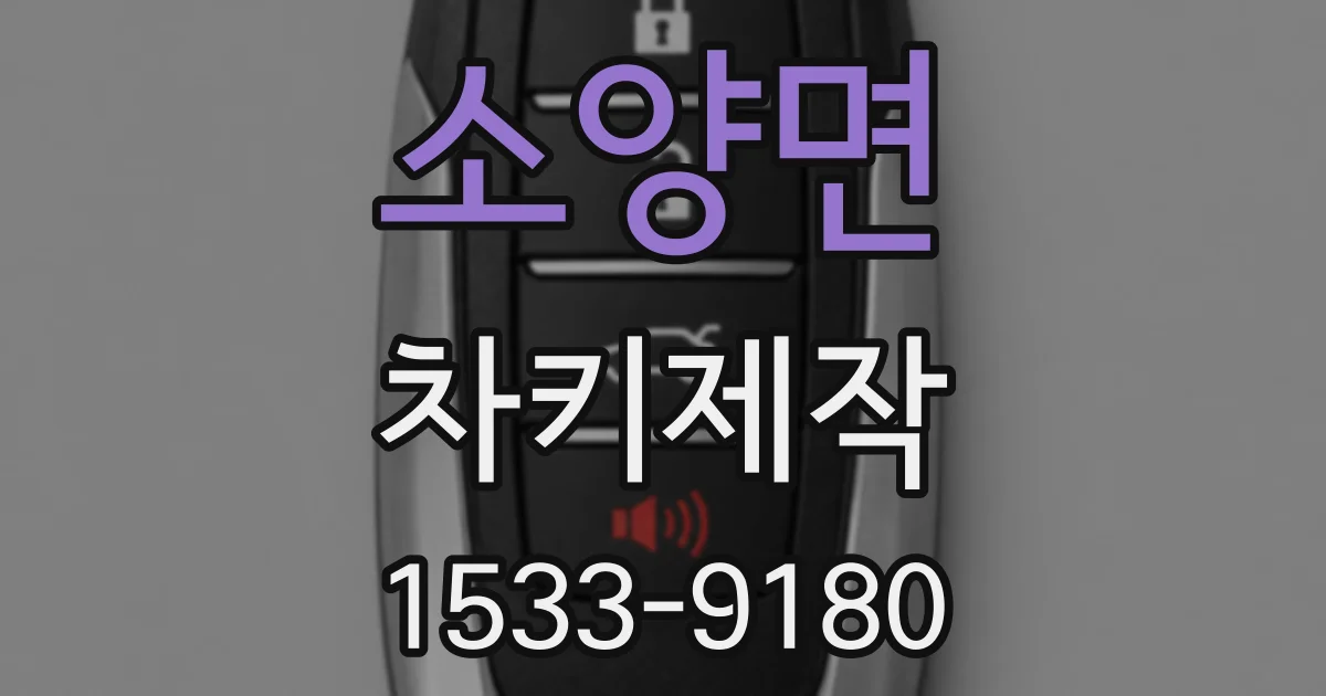 소양면 차키제작