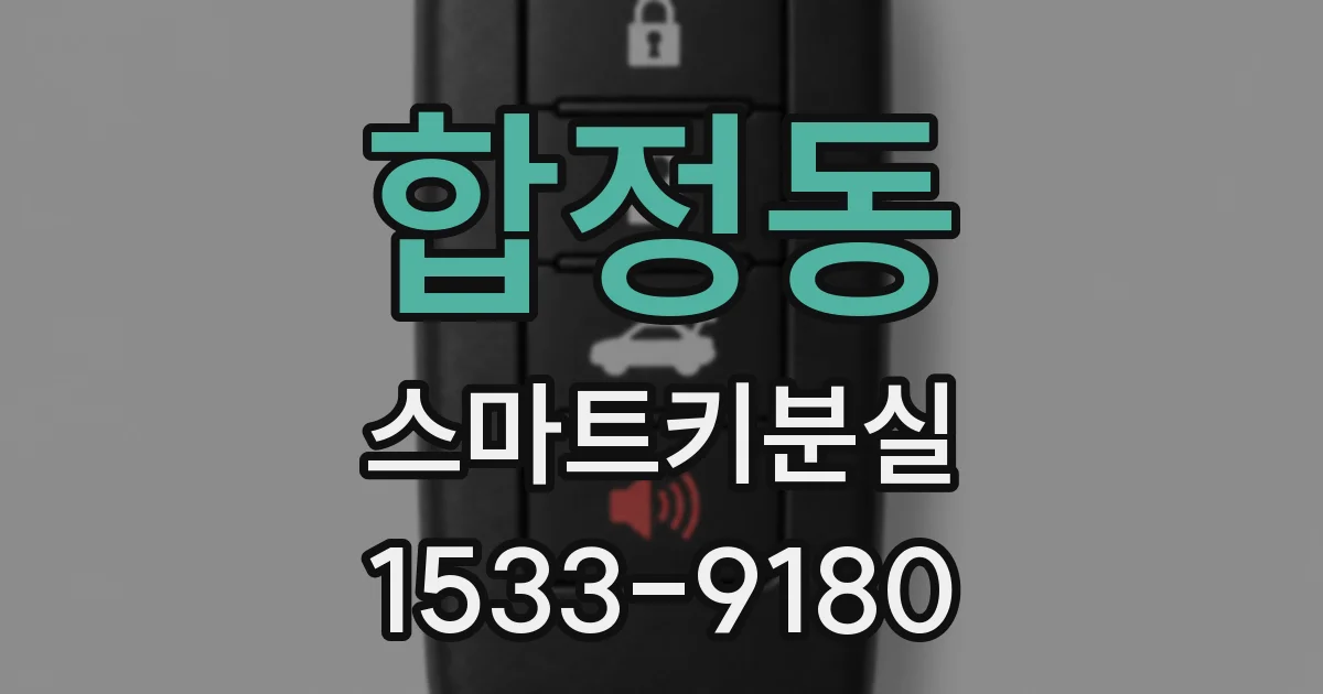 합정동 스마트키분실