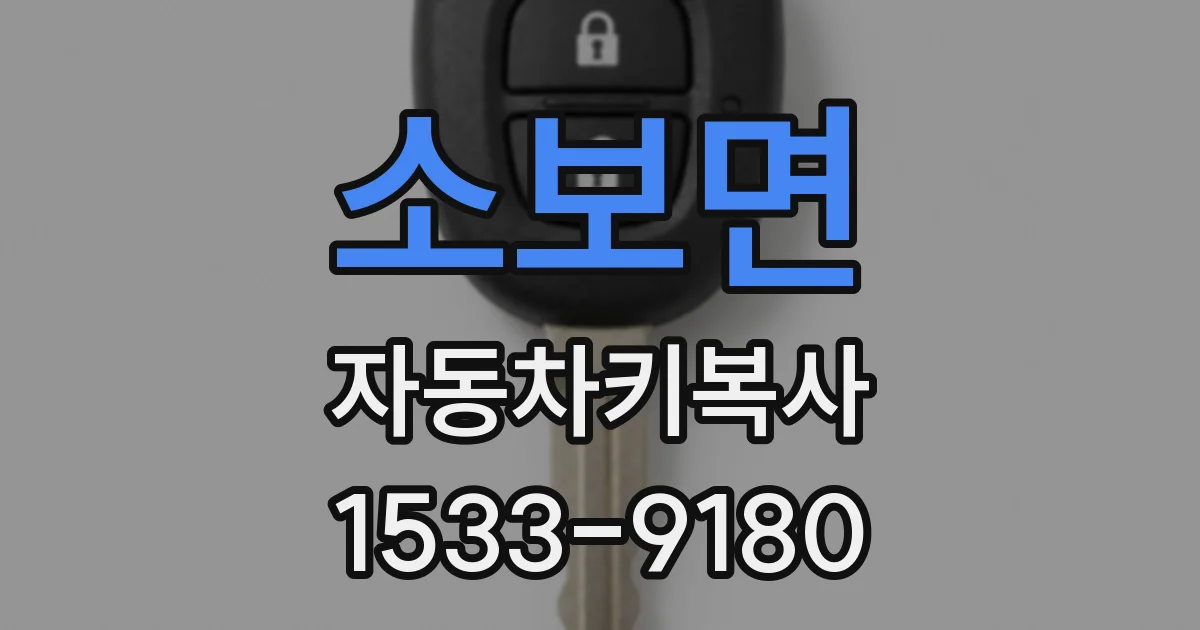 소보면 자동차키복사