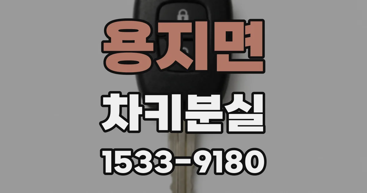 용지면 차키분실