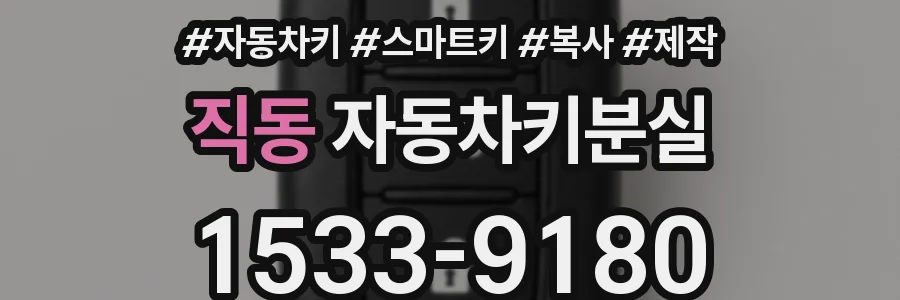 직동 자동차키분실