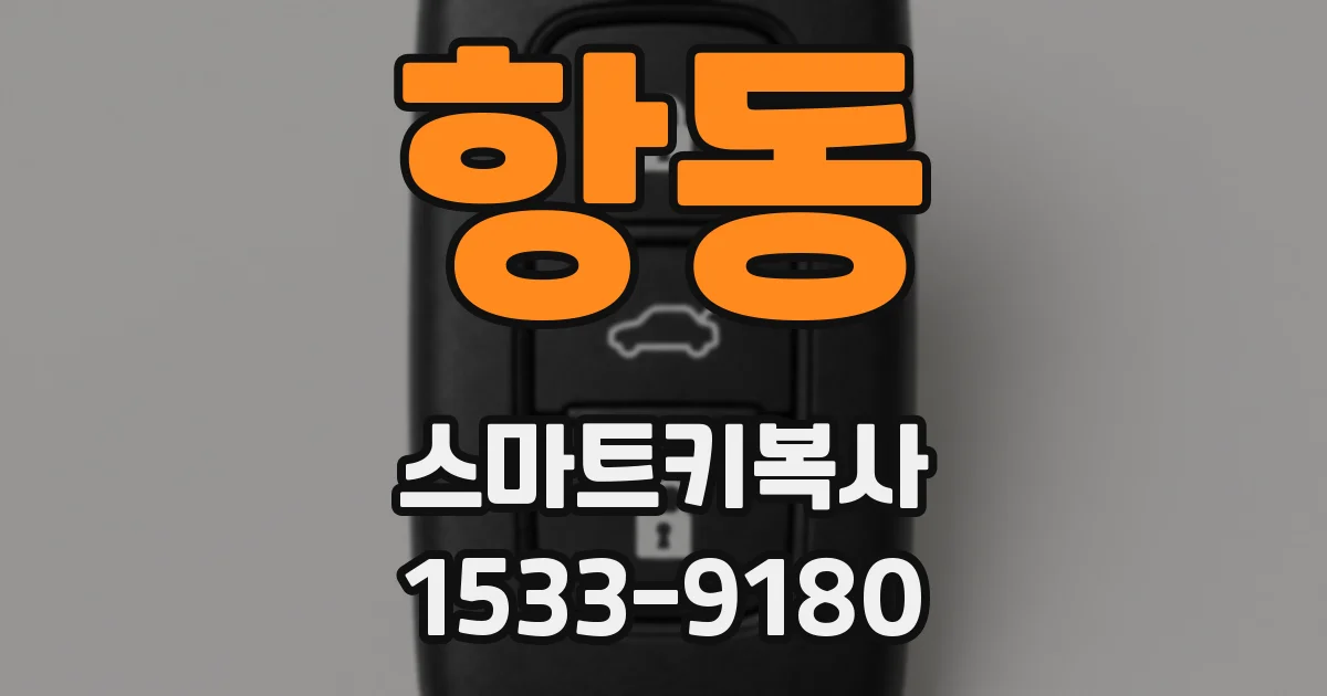 항동 스마트키복사